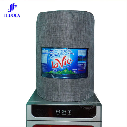 may áo trùm bình nước khoáng theo yêu cầu